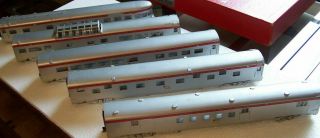 Brass Southern Pacific Aluminun 5 Car Set By Katsumi Factory Painted
