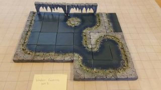 Dwarven Forge Water Cavern Set 2 - Kickstarter Painted
