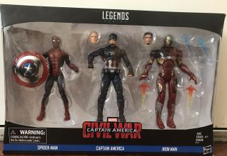 Marvel Legends Captain America Civil War 6 - Inch Figure 3 - Pack