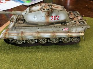 1/35 Scale Built King Tiger Tank.