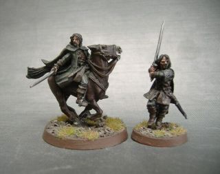 Pro Painted Oop Aragorn Mounted And Ft