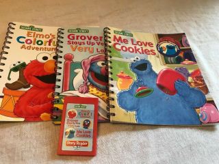 Story Reader Books And Cartridge Sesame Street 3 Book I Cartridge Elmo Grover