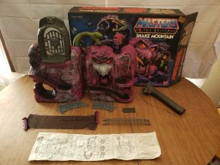 Vintage 1983 Mattel Motu He - Man Masters Of The Universe Snake Mountain W/ Box