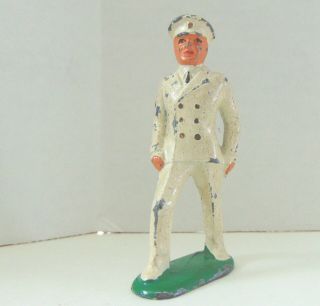Vintage Barclay Soldier.  721.  Navel Officer.  Long Stride.  Paint.