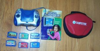 Leapster L - Max Leapfrog System With Case And 6 Games I Spy,  Learning With Leap