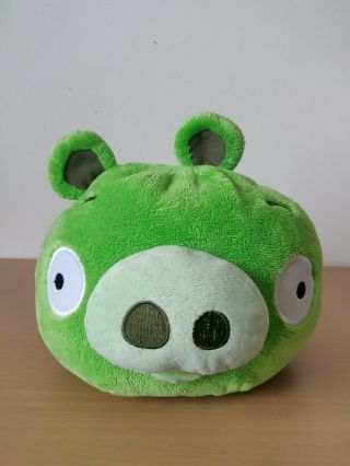 Angry Birds Large Green Pig 11 " Plush Bad Piggies 2010 Commonwealth No Sound