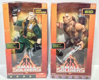 Small Soldiers Commando Elite Chip Hazard & Gorgonite Archer 12” Action Figures