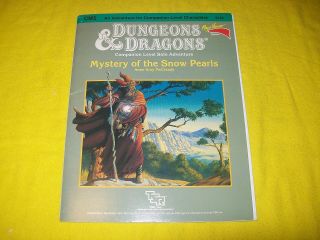 Cm5 Mystery Of The Snow Pearls Dungeons & Dragons Tsr 9154 - 6 Module