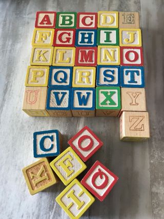 Alphabet Wood Blocks Abc - 123