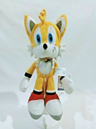 Sonic Tails Miles Prower The Hedgehog Plush Doll Toy Network Sega 11.  5 " Tag