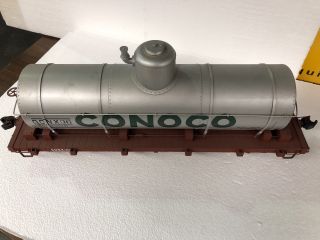 Accucraft 1:20.  3 Tank Car Conoco Silver