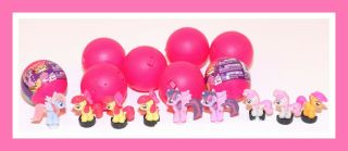 ❤️my Little Pony Mlp Squishy Pops 9 Figures 2 Balls Lot❤️