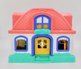 Fisher Price Little People Sweet Sounds Doll House Home Play Set Pink