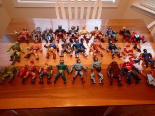 Vintage 1984 He Man Masters Of The Universe Figures And Weapons