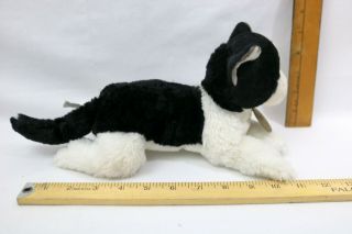 12 " L Russ Yomiko Classics Plush Tuxedo Cat / Stuffed Animal Black & White