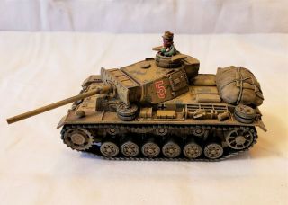 Painted 28mm Bolt Action German Dak Panzer Iii L Medium Tank Afrika Korps