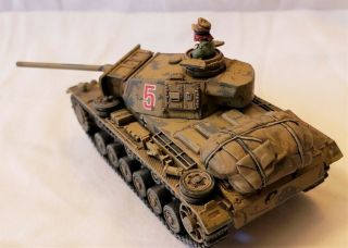 Painted 28mm Bolt Action German DAK Panzer III L Medium tank Afrika Korps 2