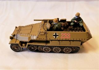 Painted 28mm Bolt Action German Dak 251/10 Ausf.  C 37mm Pak36 Halftrack Vehicle