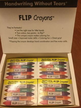 Handwriting Without Tears Flip Crayons Gift Set 12 Mini Packs