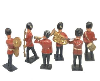 SET OF 10 Metal Lead Military Band & Soldiers Vintage Made in England Britains 2