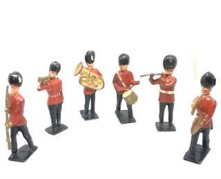 SET OF 10 Metal Lead Military Band & Soldiers Vintage Made in England Britains 3