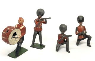 SET OF 10 Metal Lead Military Band & Soldiers Vintage Made in England Britains 4
