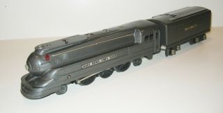 Lionel Pre War 1668E 2 - 6 - 2 Torpedo Locomotive & Tender w/3 1600 passenger cars 3