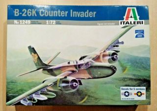 43 - 1249 Italeri 1/72nd Scale Douglas B - 26k Counter Invader Plastic Model Kit