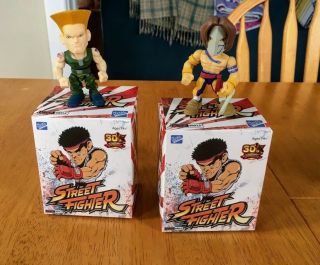 Street Fighter Vega & Guile Loyal Subjects Action Vinyl Figure Hot Topic Rare