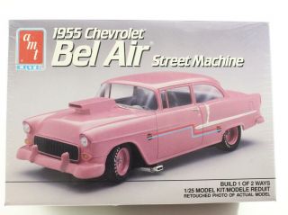 1955 Chevorlet Chevy Bel Air Street Machine Amt Ertl 1:25 Model Kit 6001