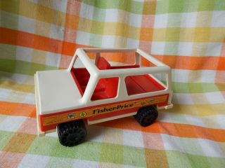 Vintage Fisher Price Jeep 992 For Pop Up Camper - Year 1979,  Little People
