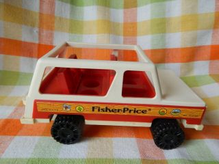 VINTAGE FISHER PRICE JEEP 992 FOR POP UP CAMPER - YEAR 1979,  LITTLE PEOPLE 3