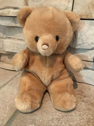 Vintage Russ Honey Plush Stuffed Teddy Bear Light Brown 15 " Long