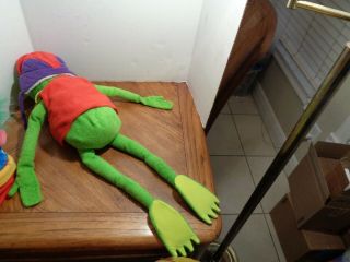 Macy ' s Kermit The Frog Plush Frog - tographer Stuffed Animal 25” Toy 2002 8