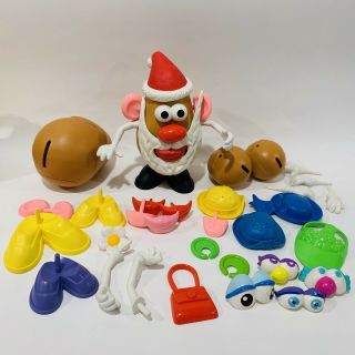 Mr & Mrs Potato Head Bundle: Parts & Accessories - Arms Hats Shoes Santa Claus