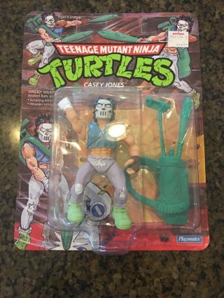 1989 Teenage Mutant Ninja Turtles Casey Jones Action Figure Playmates Unpunched