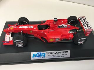 Ferrari F1 - 2000 1/18 Scale Resin Model Car By Bbr Italy Schumacher