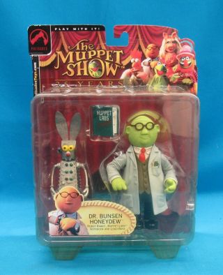 Palisades Toys The Muppet Show 25 Years Dr Bunsen Honeydew 2002 On Card