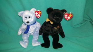 Ty Beanie Babies 1999 Holiday Bear And The End 2 For $6 With Tags