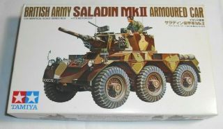 Tamiya 1/35 Saladin Mkii British Armored Car Motorized Model Kit
