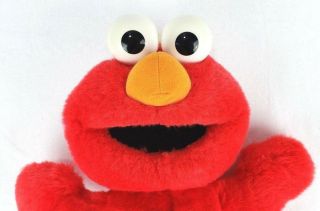 Sesame Street TICKLE ME ELMO plush character figure toy by TYCO 1997 2