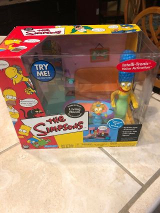 The Simpsons Living Room Playmates Marge Maggie Exclusive Figures Wos