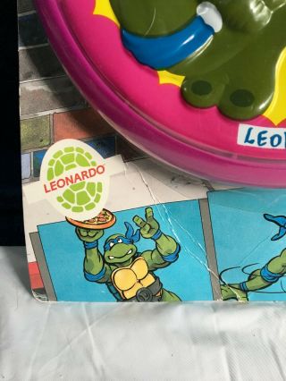 NIP 1989 Teenage Mutant Ninja Turtles TMNT Leonardo Flying Disc 4