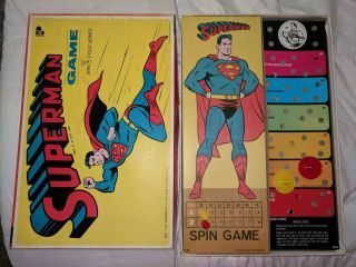 1967 Pressman Superman Game Complete Owner 2