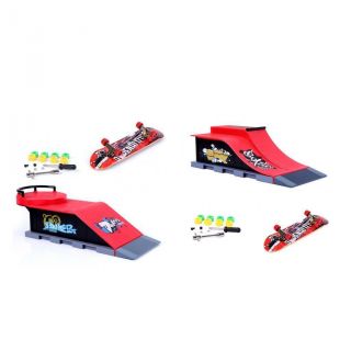 Magideal Mini Skateboard Finger Board Ramp Site Kit Kids Ultimate Sports Toy