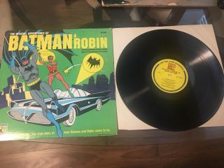 The Official Adventures Of Batman And Robin Rare Vintage 1966 Lp