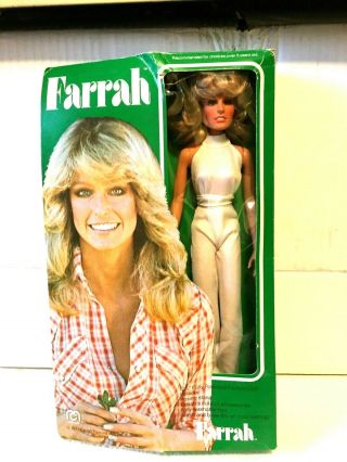 Vintage 1977 Mego Farrah Fawcett Doll In Her Box