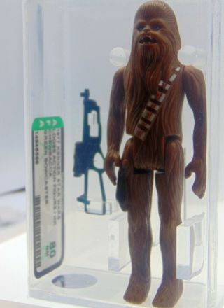 1977 Kenner Star Wars Loose Chewbacca,  Green Bowcaster,  Hk,  Afa Grade 80 Nm