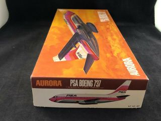 Aurora PSA Boeing 737 Airliner 1:72 Scale Plastic Model Kit 387 (1974) 3