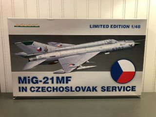 Eduard 1/48 Scale Model Airplane Mig - 21mf Limited Edition Czech Service W Poster